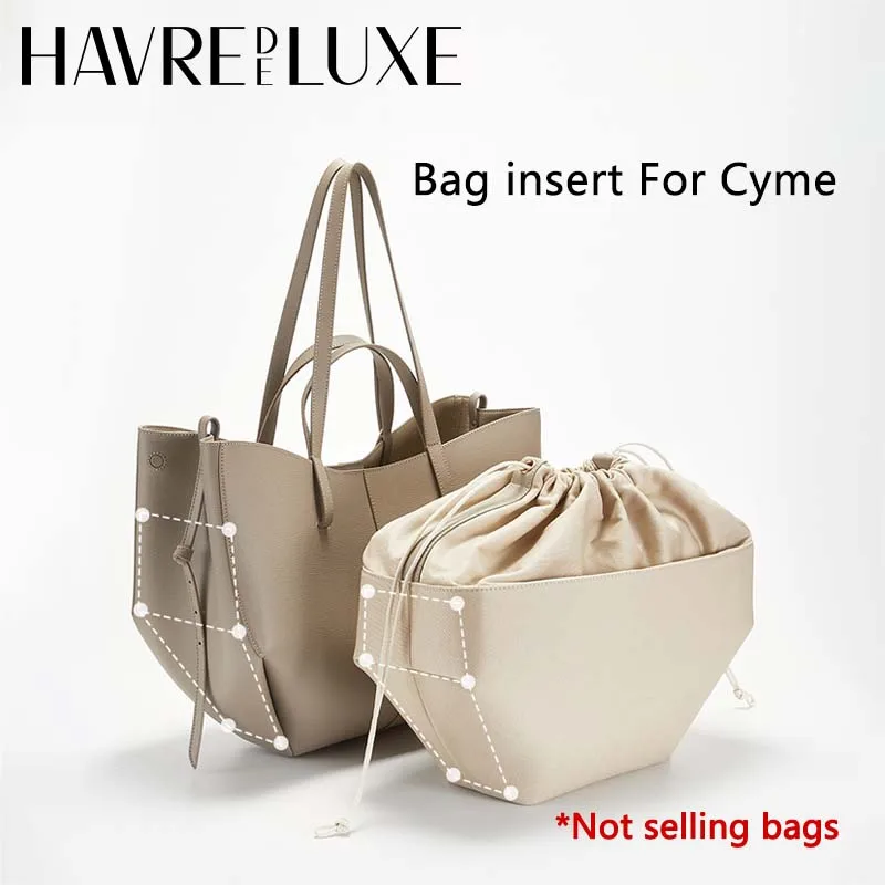 Organisateur de sac à main pour Cyme Mini Tote, insert de rangement pour sac Cyme Tote, maintient la forme, accessoires de sac