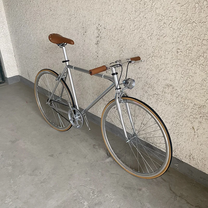 レトロなシングルスピード固定自転車,700c, 46 cm, 52cm,大人用