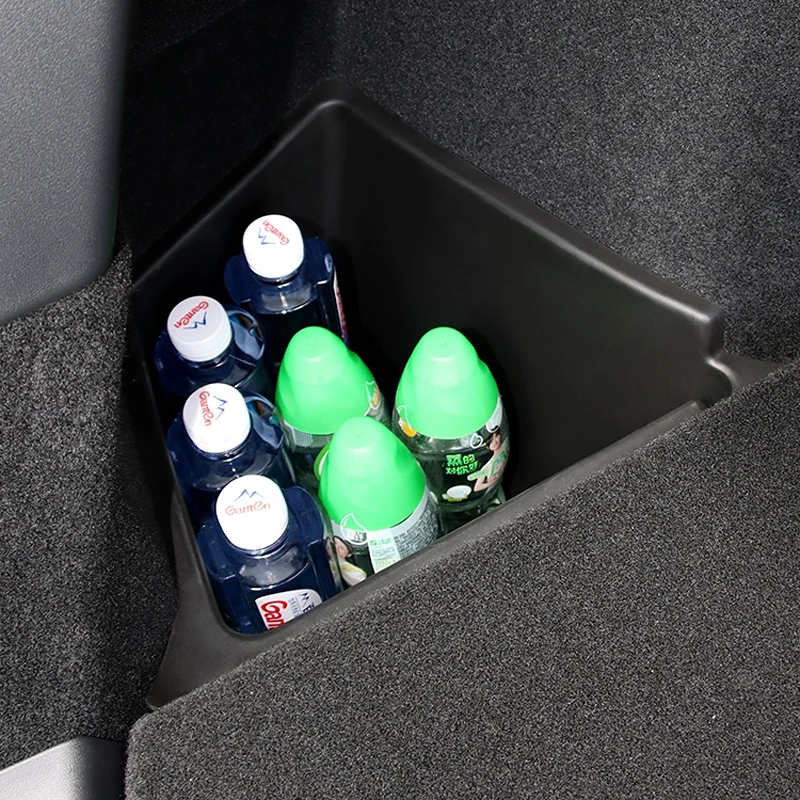 Car Trunk Side Storage Box Flocking Pad For Tesla Model Y 2021 2022 2023 Partition Storage and Sorting Storage Box Accessories