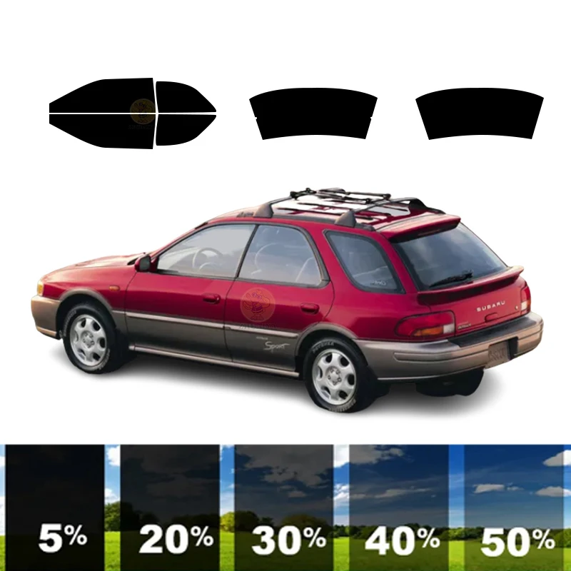 precut Removable Window Tint Film For Car 100% UVR 5%-70%VLT Heat Insulation Carbon ﻿For SUBARU OUTBACK 2 DR COUPE 2000-2001