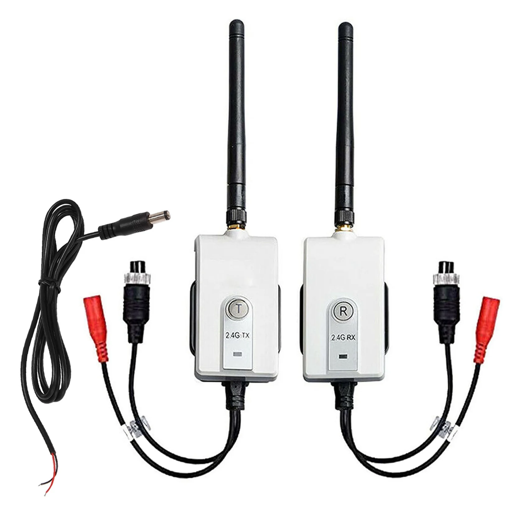 

2.4 Ghz Truck Vehicle Camera Wireless Transmitter & Receiver Kit Car Rearview Camera Wireless Wiring for All 4Pin