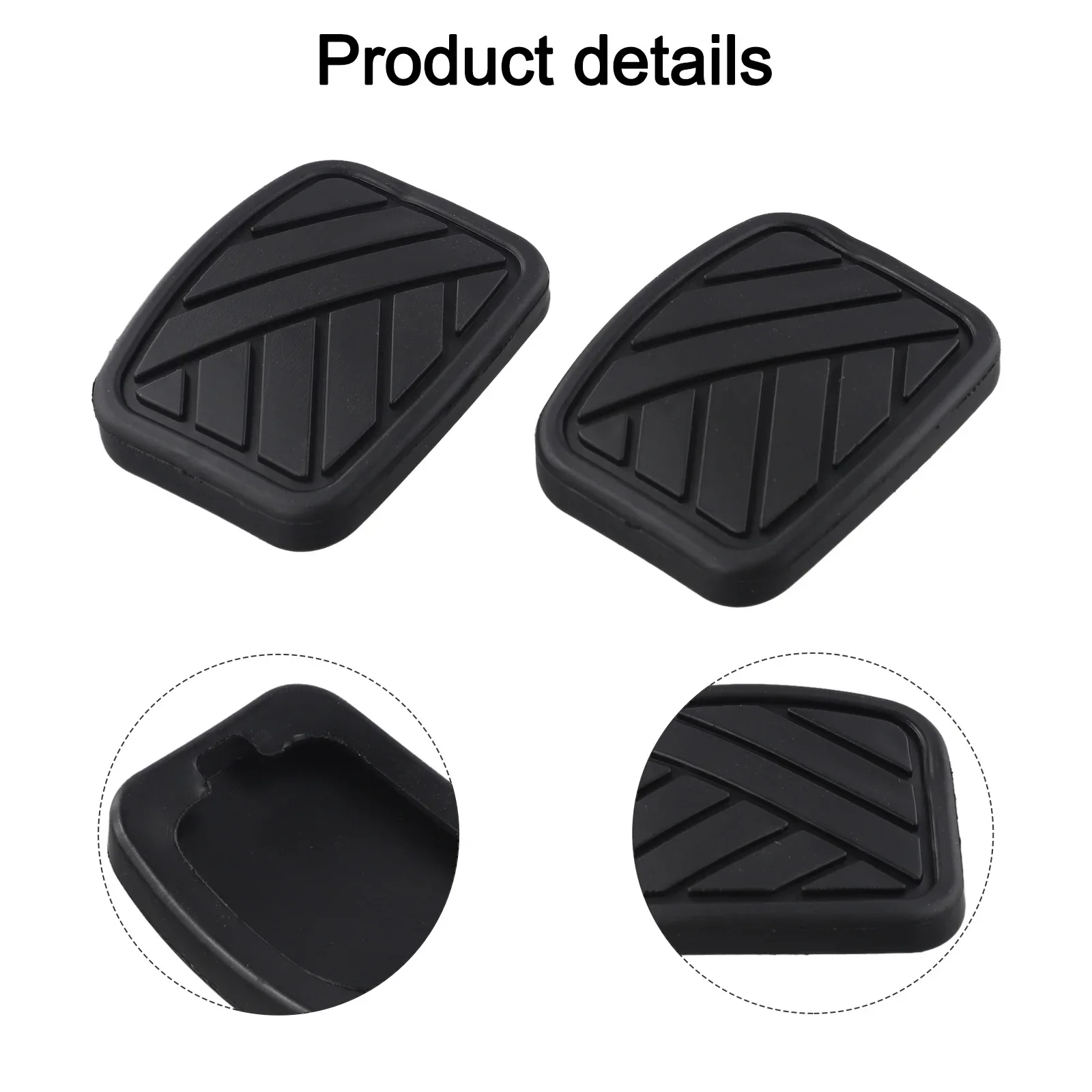 ยางหุ้มแป้นถีบจักรยานคลัตช์เบรก2ชิ้น49751-58J00สำหรับ Suzuki Swift Vitara Samur สำหรับ Suzuki SX4/ XL-7/Grand vitara/aerio