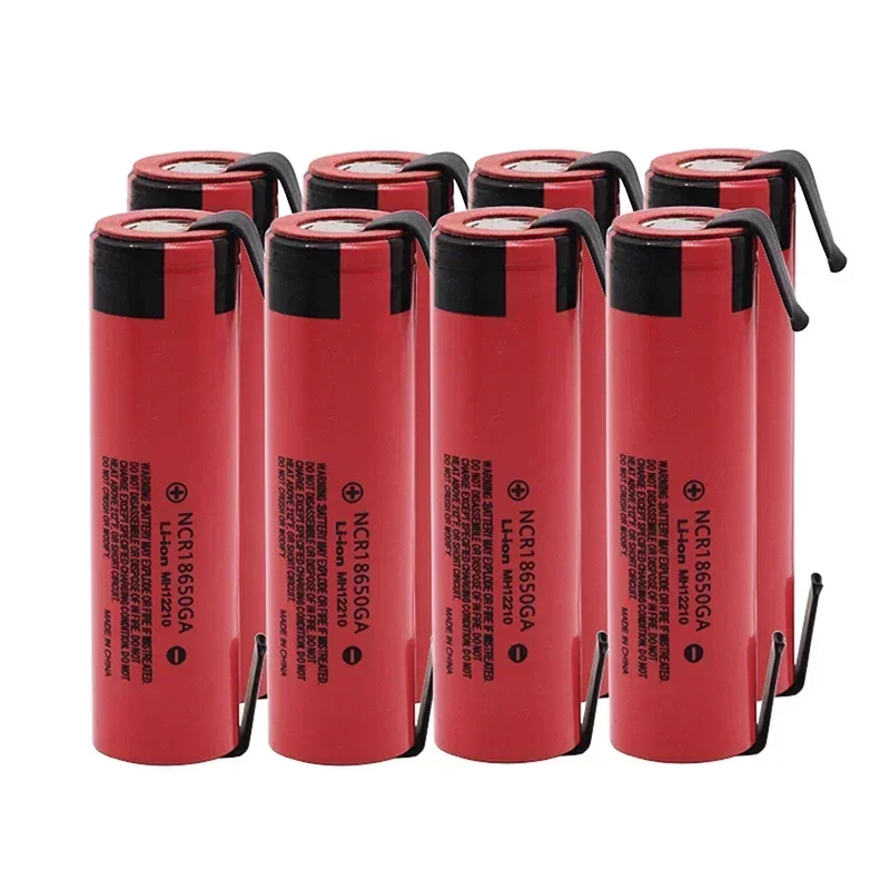 100% original battery 18650 NCR18650GA 3.7V 3500 mAh rechargeable lithium battery flashlight nickel DIY battery