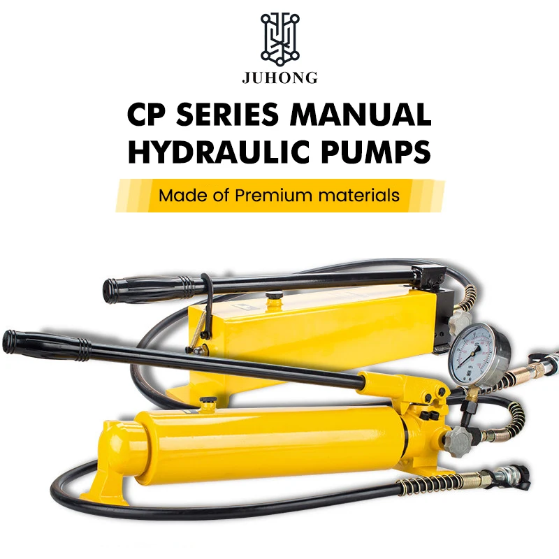 Immagine 4: Pompa Manuale per Olio da 900cc, Pompa Idraulica Manuale ad Altissima Pressione 0-70Mpa, Pompa Olio con Attacco Rapido e Manometro CP-700B