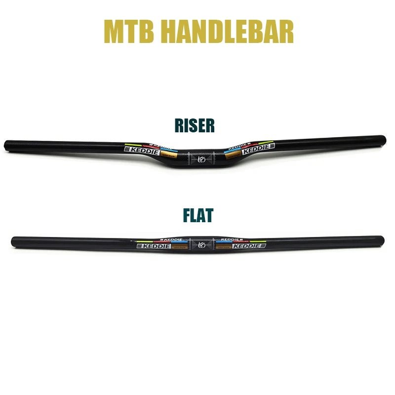 Full Carbon MTB Bike Handlebar 31.8*600-760mm Mountain Bicycle Handlebar T800 Carbon Lightweight Riser Flat Bar 3K Matte