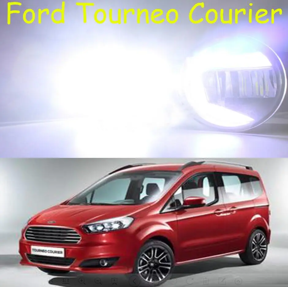 Car Bumper Lamp For Headlight Focus Daytime Light Swith ON/OFF LED Car Accessories Daylamp forTourneo Courier Transit Fog Lamp