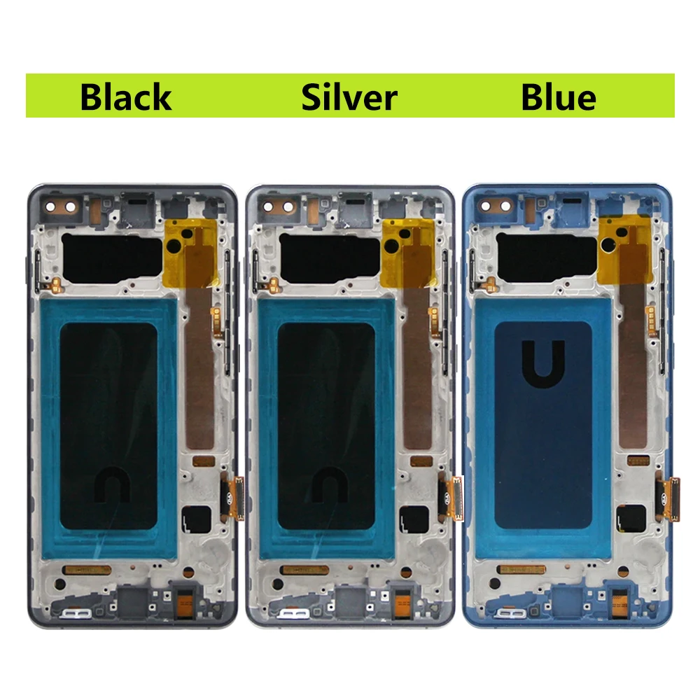 Screen for Samsung S10 Plus S10+ G975 G975F Lcd Display Digital Touch Screen with Frame for Samsung S10 Plus Assembly