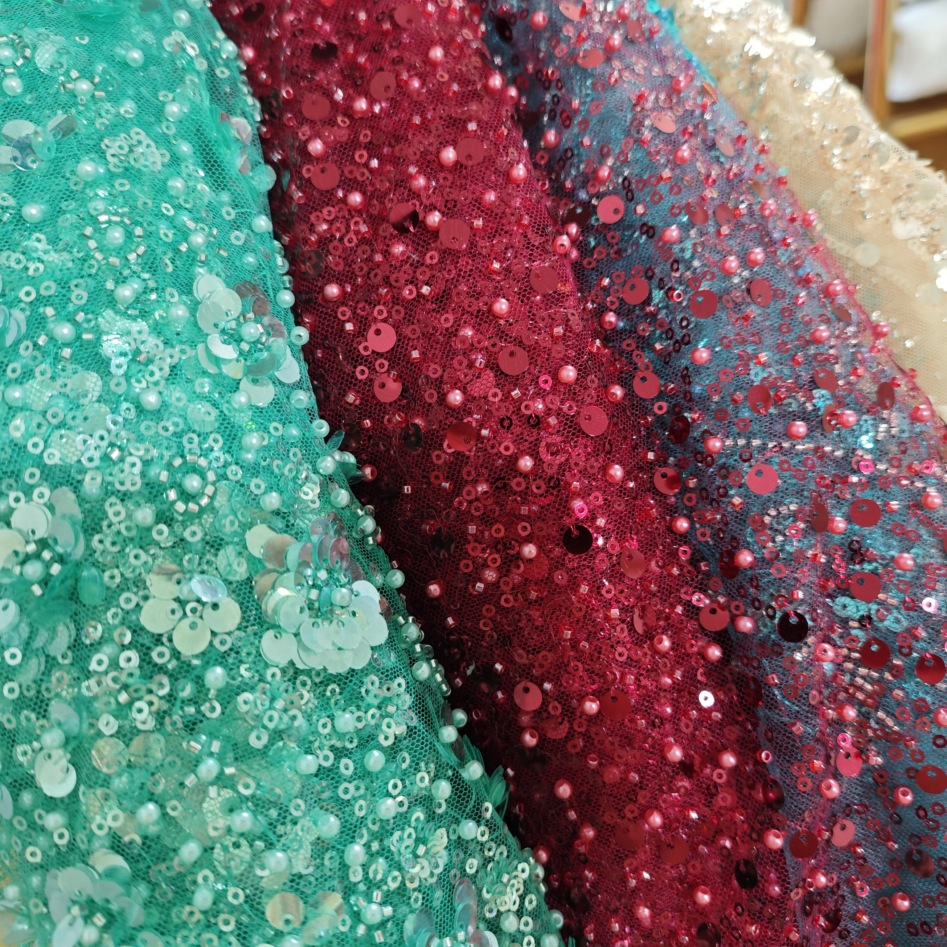 Evening gown sequin fabric size 5 elastic velvet fabric, elegant wedding party Lowime dress