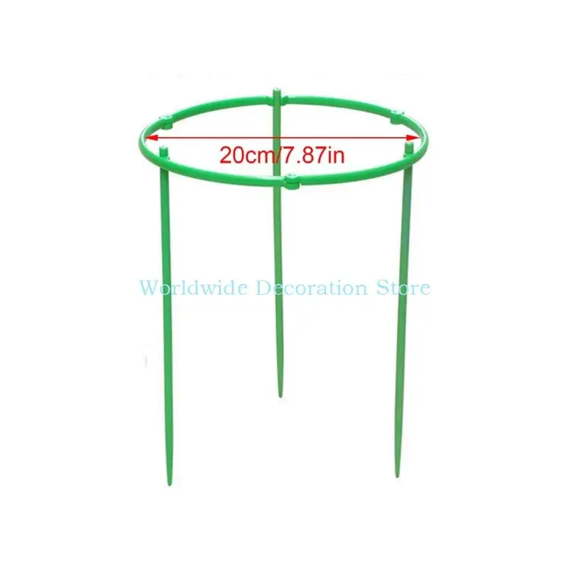 Q39B Conjunto 5 gaiolas redondas treliça tomate para jardim e potes Suporte planta