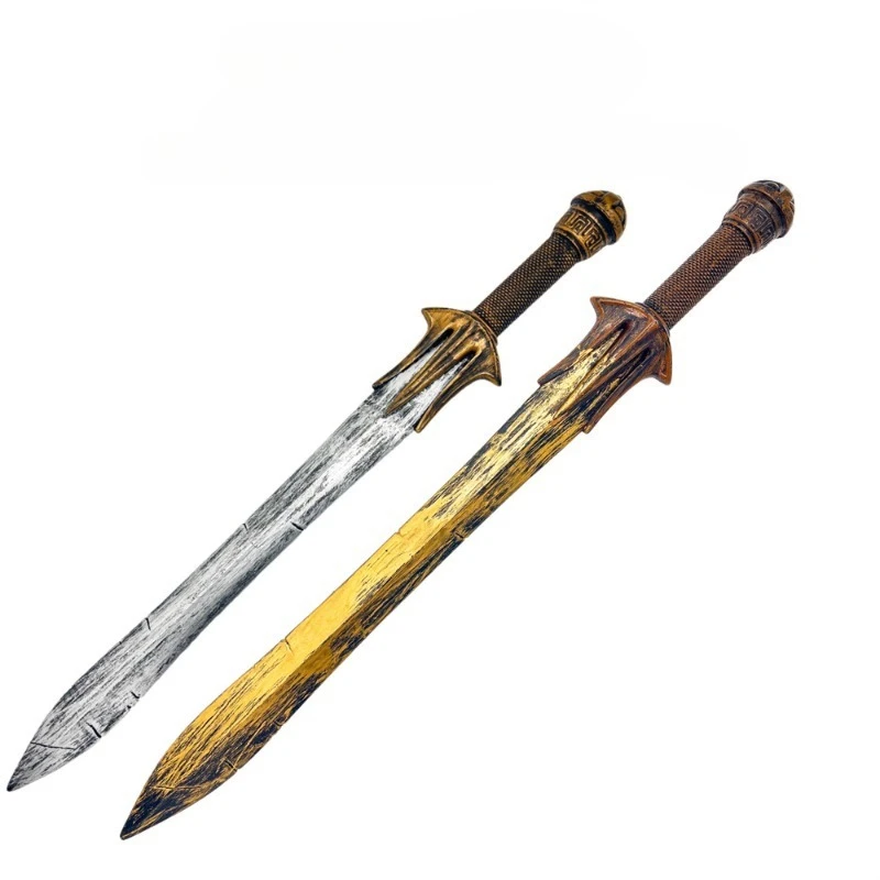 75cm/29.53in Halloween Medieval Sword PU Foam Katana Model Props Cosplay Game Peripherals Collectible Boyfriend Gift Outdoor Toy