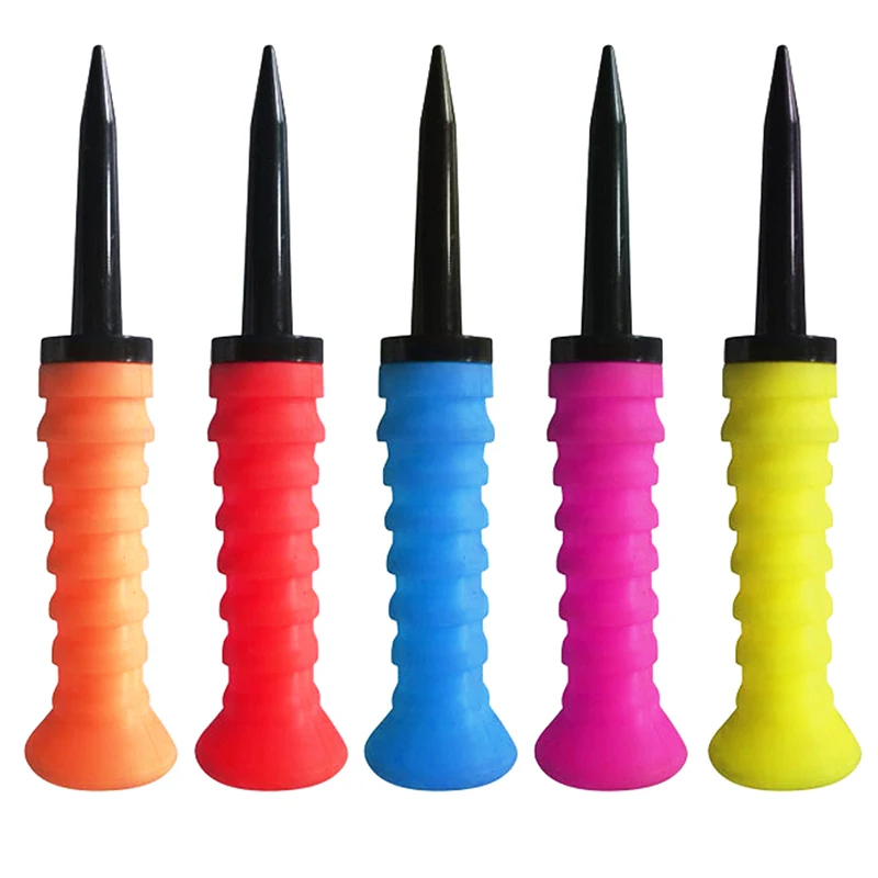 5 قطعة/الحقيبة العلامة التجارية الجديدة جولف تيز 83 مللي متر المطاط مطاطا المحملة مقاومة منخفضة 5 ألوان مختلطة