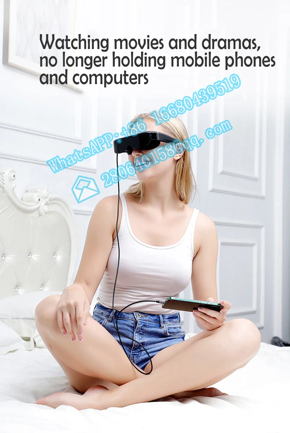 Gafas de vídeo 3D Virtual de fábrica Tv Vr Reality