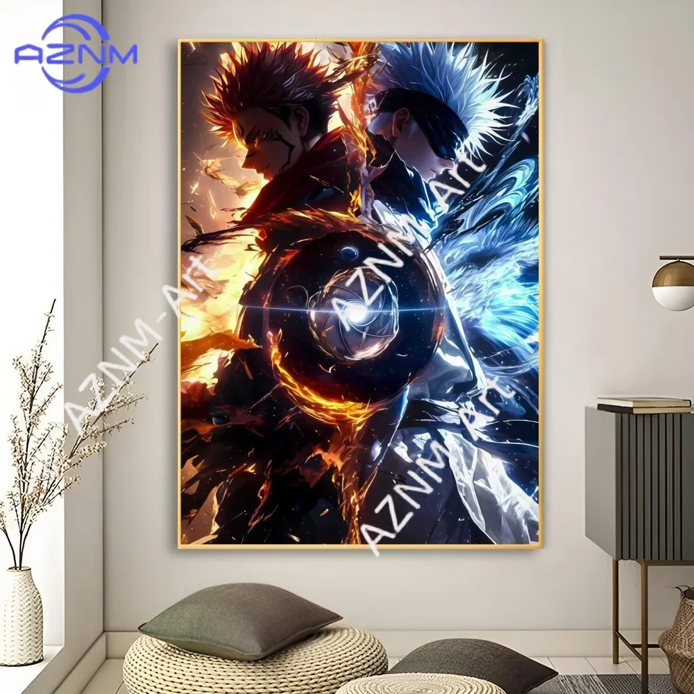 1pc Anime Character Gojo Satoru Jujutsu Kaisen Poster Poster Art Print Bar Living Room Furniture Decor view 3