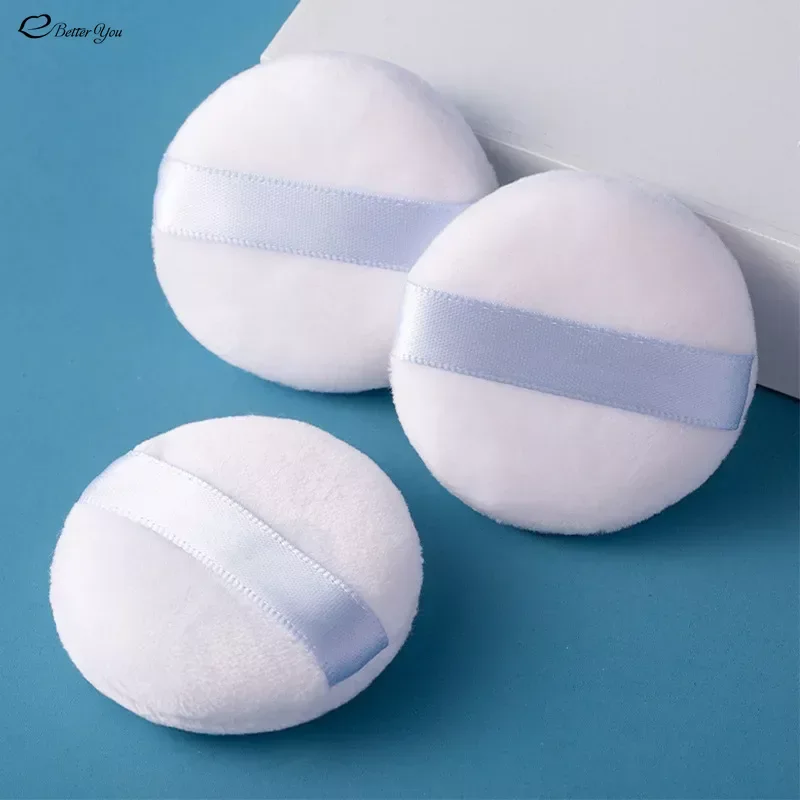 1pcs Loose Powder Puff Round Shape Portable Facial Foundation Puff Soft Sponge Beauty Tool Professional Makeup Cosmetic Tools