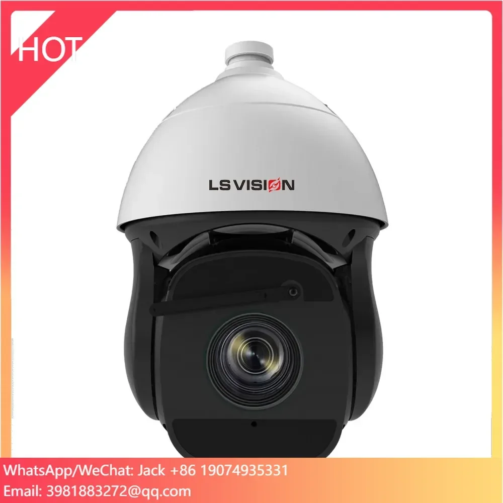 LS VISION 2MP 44x Zoom/ 4MP 32x Zoom/ 8MP 37x Zoom 200m IR IK10 AI Intelligent Video Analysis High Speed Dome IP PTZ Camera