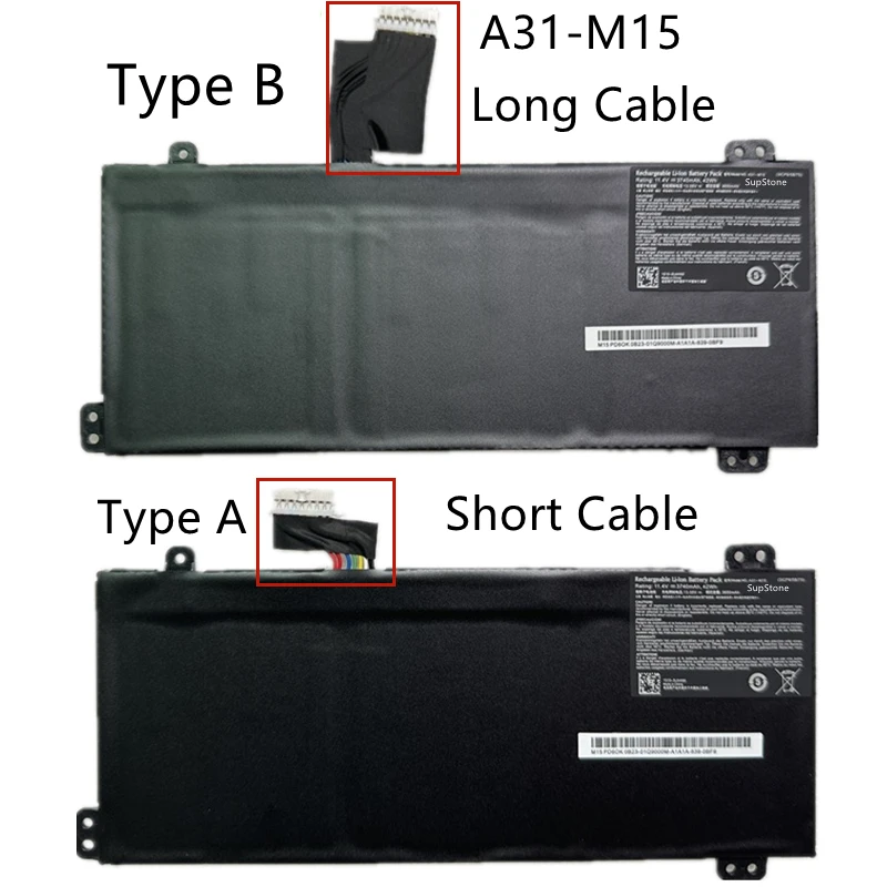 Imagem -02 - Bateria do Portátil para Medion Akoya A31-m15 A31-m17 E17201g P17601g S17402 M15gunn M5372711 Xiaomai 6a Pro 6c0b2301q9000 40068772 40068772