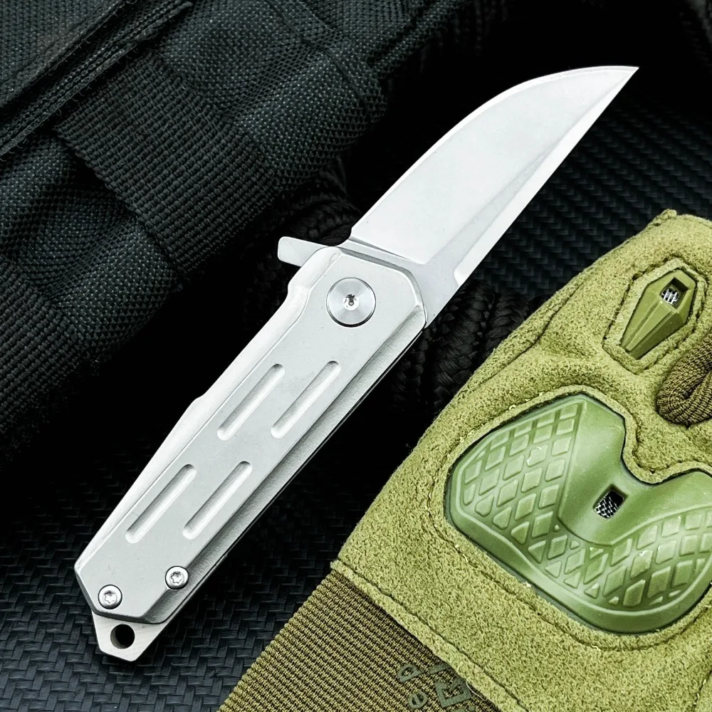 

Новый стиль, складной нож для занятий спортом на открытом воздухе, многофункциональный инструмент для рыбалки, изысканный нож D2, стальное лезвие, ручка 440C, прочный карманный нож