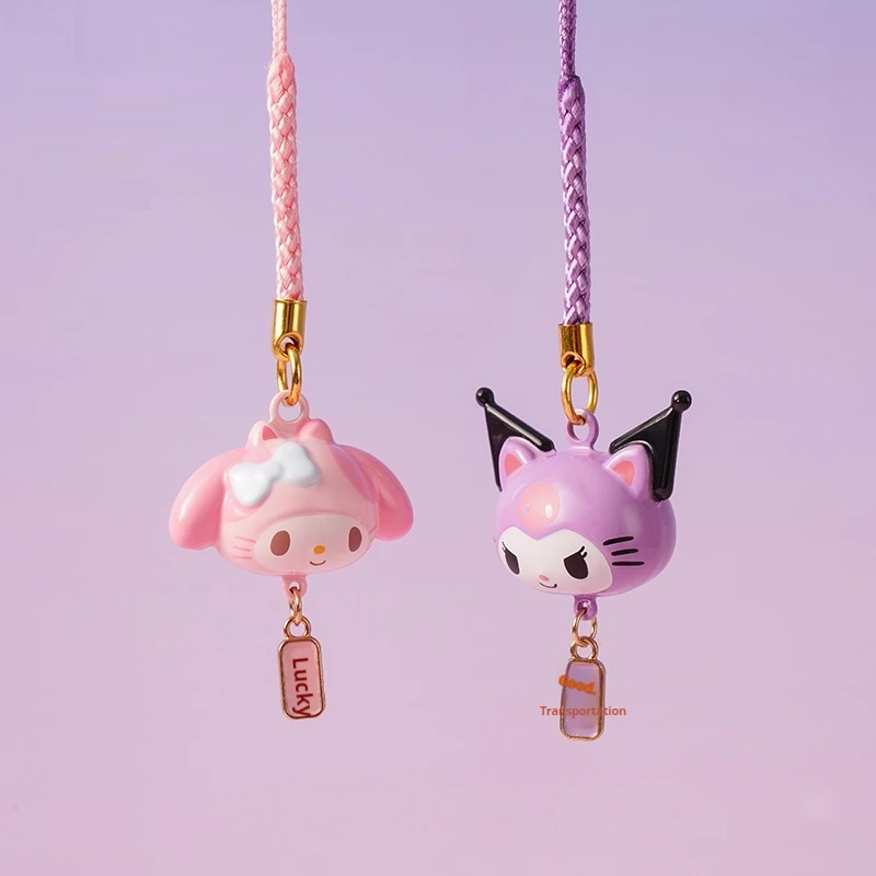 Sanrio Family Kuromi Bell Scatola a sorpresa Cinnamoroll Portachiavi carino Decorazione borsa Ciondolo Misteriosa scatola cieca Giocattolo per ragazza Regalo