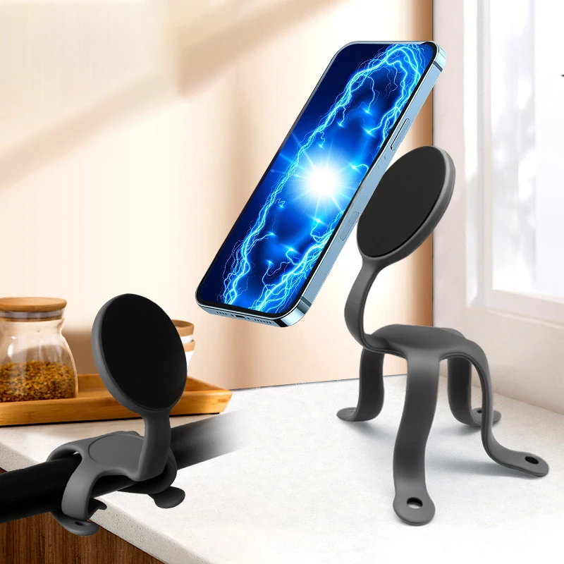 

Магнитный держатель для сотового телефона, велосипедная ручка, беговая дорожка для спортзала, универсальная многофункциональная плоская сильная магнитная подставка