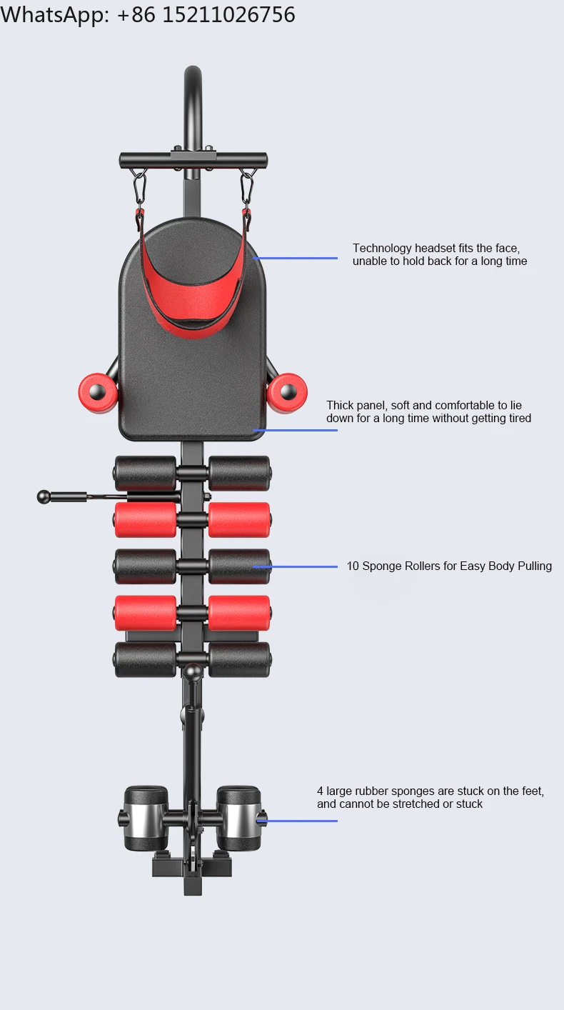 ストレッチ器具 腰椎牽引ベッド ネックボディストレッチャー 脊椎伸長式ストレッチャー ホーム頚椎延長ストレッチャーデバイス