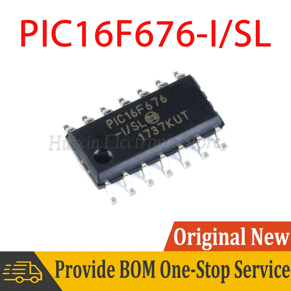 PIC16F676 PIC16F676-I PIC16F676-I/SL SOIC-14 Microcontroller 8Bit SMD New and Original IC Chipset