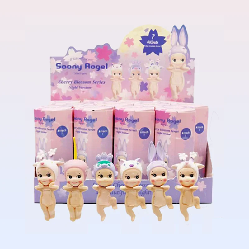 Caixa cega anjo sakura série roxa personagem bonito caixa misteriosa boneca carro decoração de mesa modelo edição limitada presentes