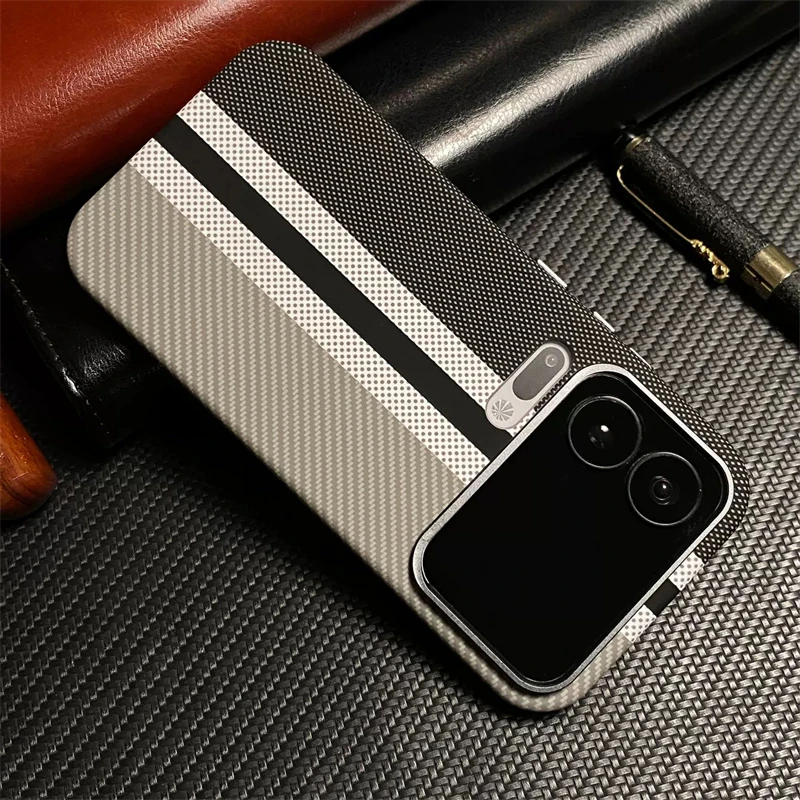 Etui na telefon Xiaomi 17 Pro Max 15pro 15 Ultra z teksturą włókna węglowego, MagSafe, bezprzewodowe ładowanie, stop aluminium, matowe, odporne na wstrząsy.
