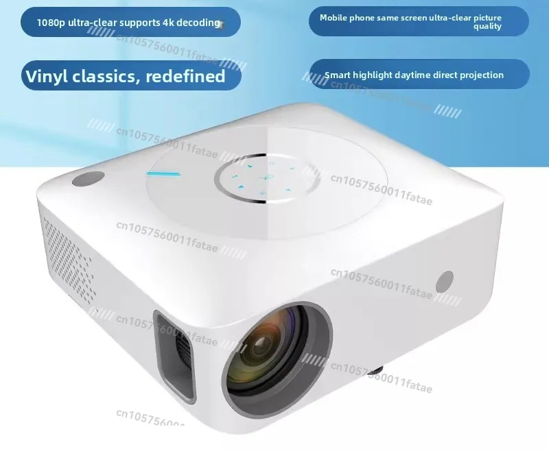 New Projector Home Smart Projector Real 1080P Home Office Can Be