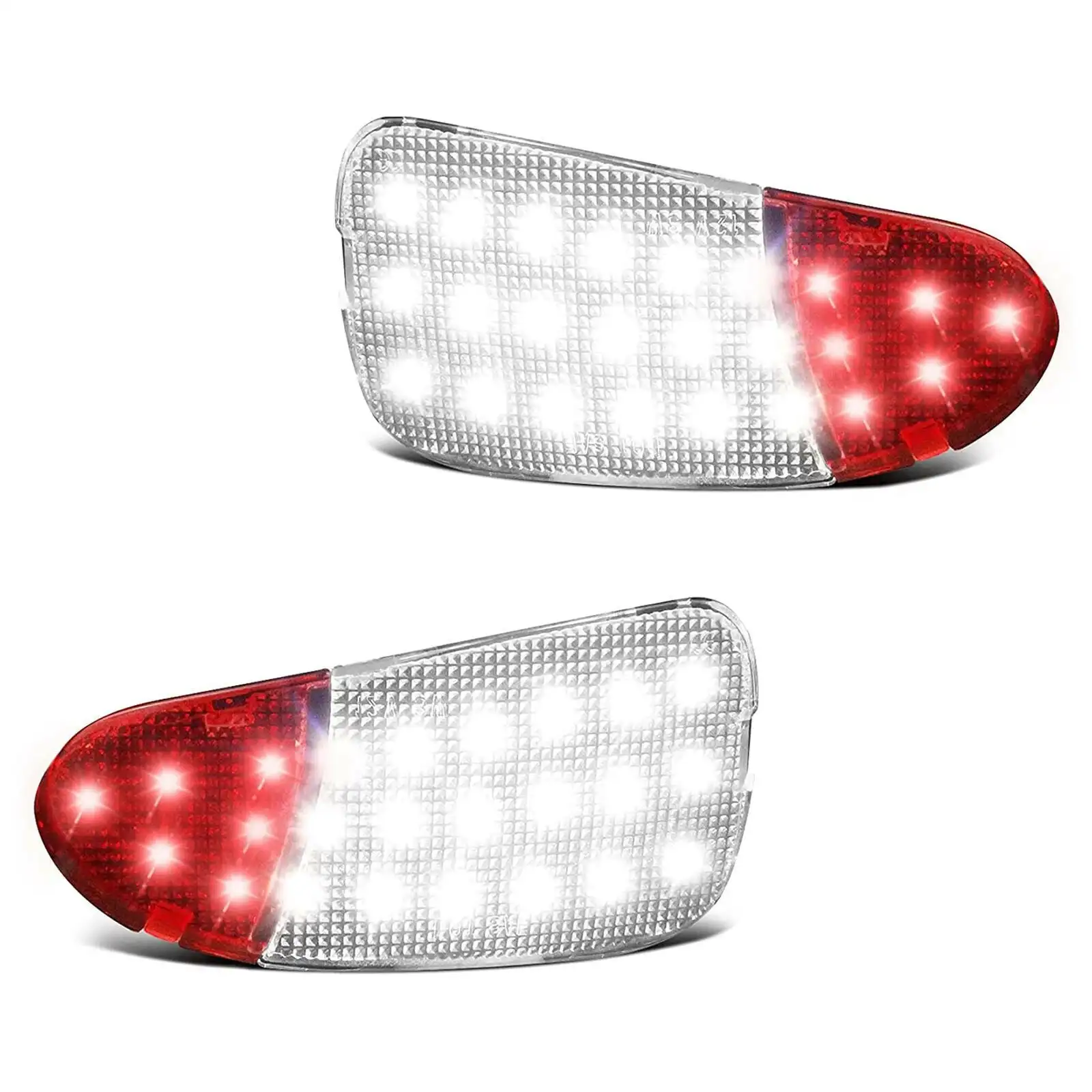 2 قطعة LED بالطاقة الداخلية لوحة الباب ضوء لافت للانتباه مجموعة لفورد F150 F250 1997-2003