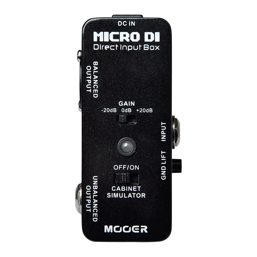 

MOOER Micro DI Cabinet Simulator Electric Guitar Effect Pedal Analog Direct Input Box Full Metal Shell Guitar Parts Accessories