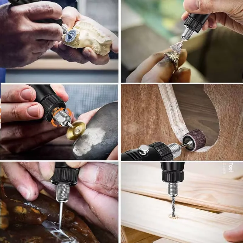 JANGKLIFE USB مجموعة أدوات دوارة لاسلكية النجارة النقش القلم DIY للمجوهرات المعادن الزجاج مثقاب لاسلكي صغير #5