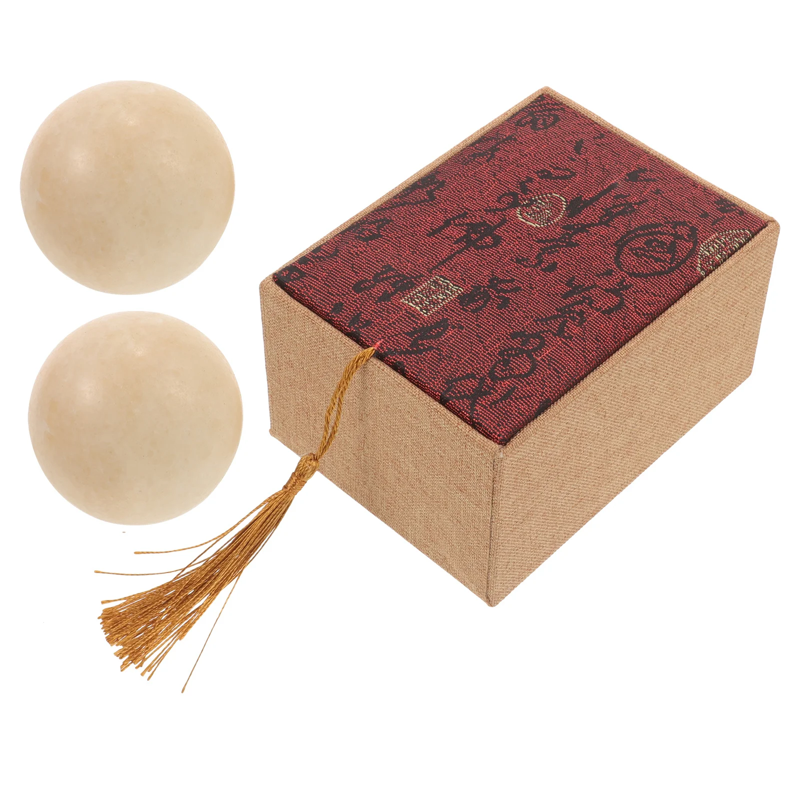 

1Set Jade Hand Massage Balls Portable Smooth Small Rolling Ball for Palm Exercise and Blood Circulation Hand Training Device