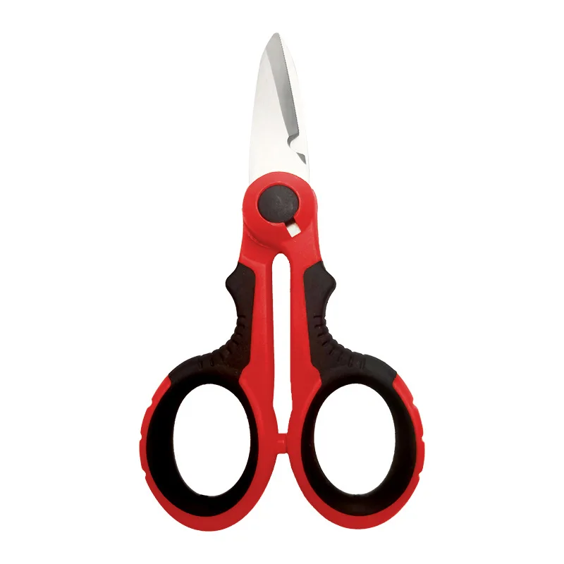 Imagem -06 - Household High Carbon Steel Scissors Tesouras Eletricista Descascando o Fio Cortar Ferramentas para Tecidos de Papel e Cabo Novo