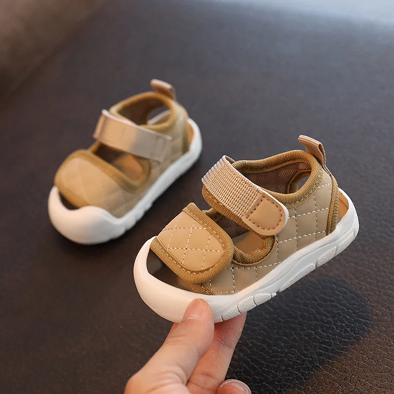 

2023 Toddler Shoes Girl Hook & Loop Round-toe Children Versatile Non-slip Boys Sandals Summer New Fashion Kids Shoes Breatheable