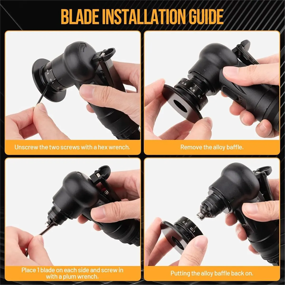 Pneumatic Chamfering Tool, Chamfer Tool with 6 C-Angle & 6 R-Angle Blades, Upgrade Air Chamfer Tool [2026 MOCC]