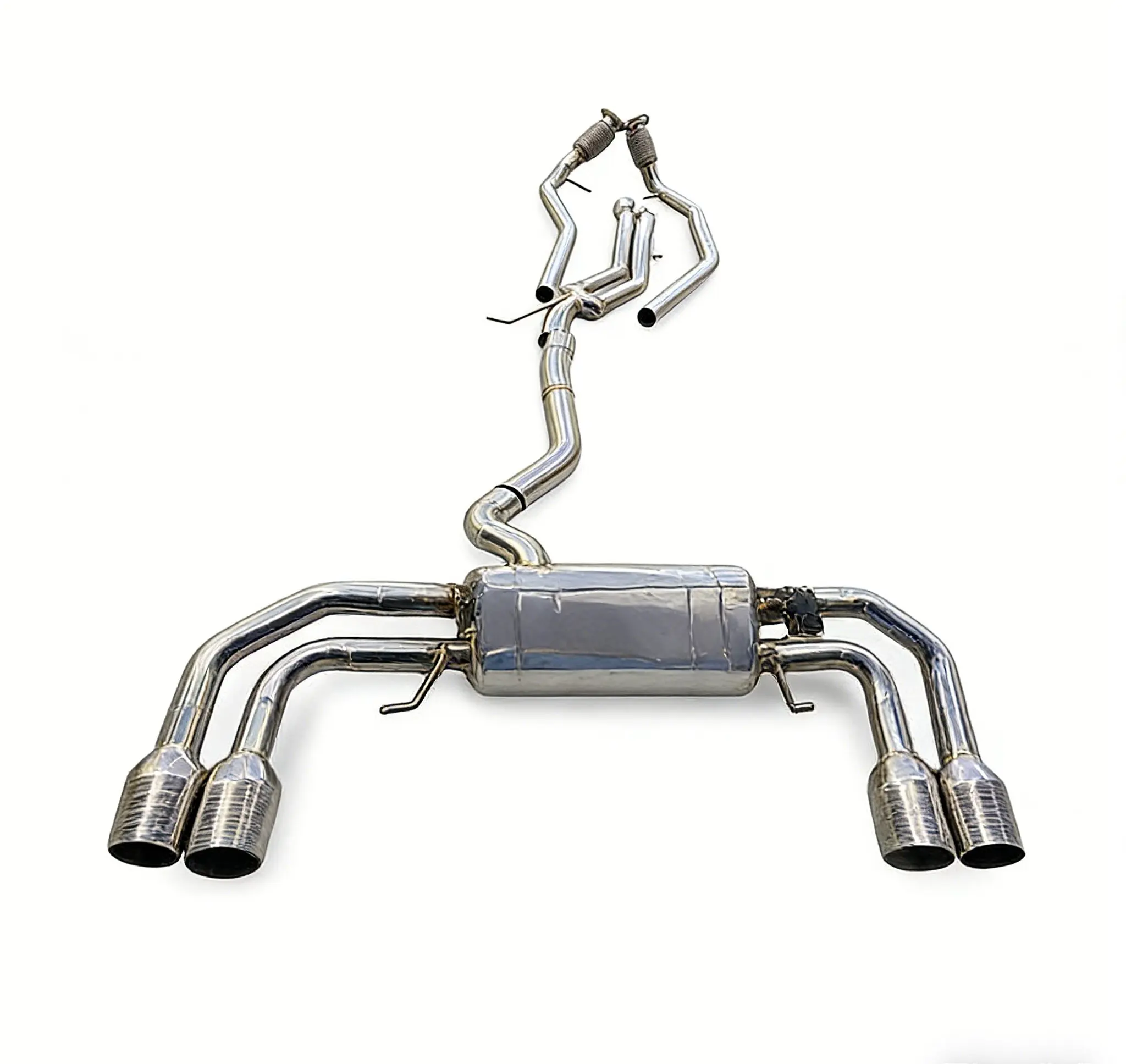 High Performance Stainless Steel Valve Controlled Catback Exhaust System Muffler Pipe Suitable for Audi Q8 3.0T 2018-2023