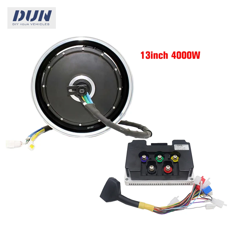 

YMMotor 13*3.5inch 253 4000W 90KM 72V 45H Hub Motor with ND72680 Controller For Electric Motorcycle Conversion