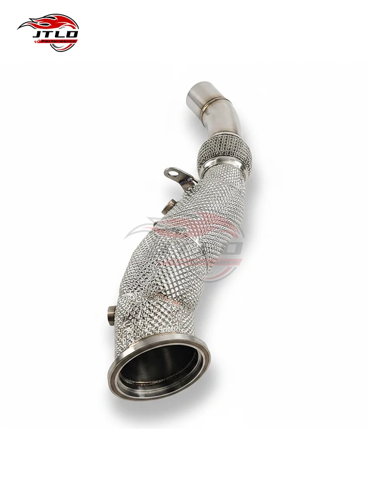 Premium Heat Shielded Exhaust Downpipe For BMW B38 1.5T F20 F30 118i 318i Performance T304 Stainless Steel Racing Pipe Kit