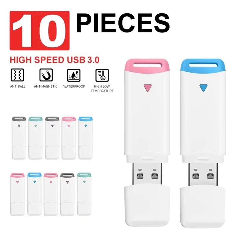 10Pcs USB Flash Drives 32GB Pendrive Creative Gifts Pen Drive USB 3.0 Memory Sticks