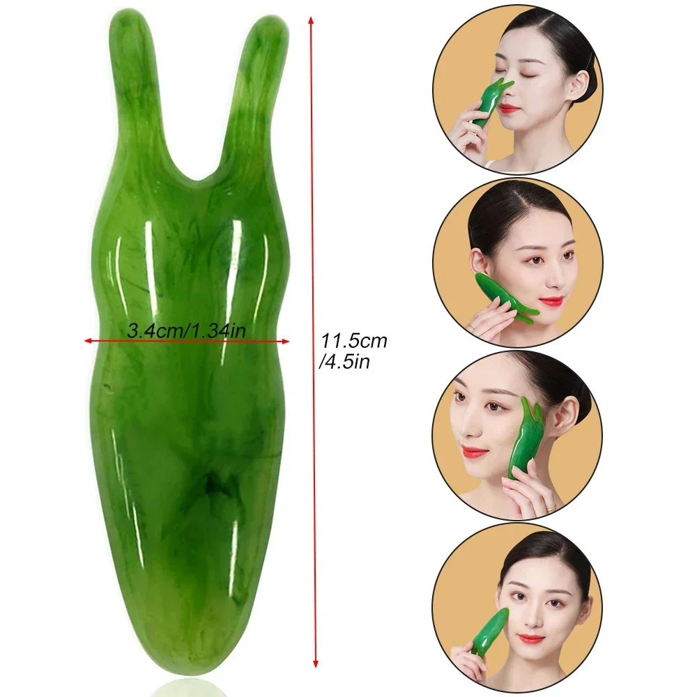 Gua Sha Facial Massage Tool Nose Lift Up Rounded Corners Narrow Nose Scraping Massage Tool,Massage Facial Tighten Skin Care Tool