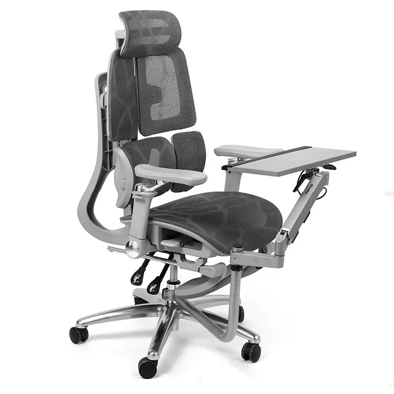 Laptop Tray Holder,Foldable Keyboard Tray Mount Around Chair Legs,360 Rotation Office Laptop Stand,Adjustable 30kg