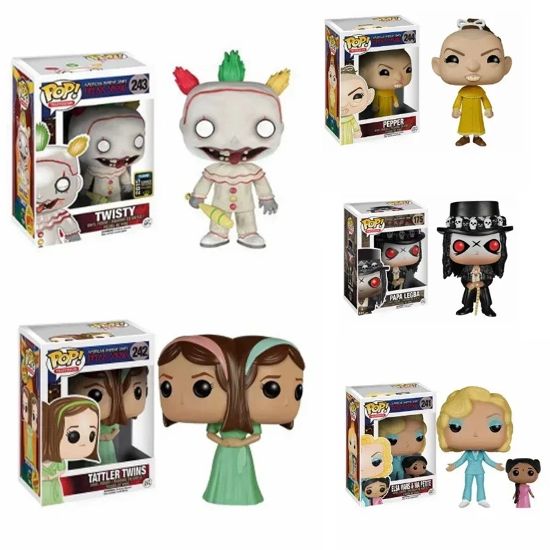 FUNKO POP American Horror Story Twisty Freak Show PEPPER TATTLER TWISTY ELSA MARS & MA PETITE Vinyl-Actionspielzeug als Geschenk