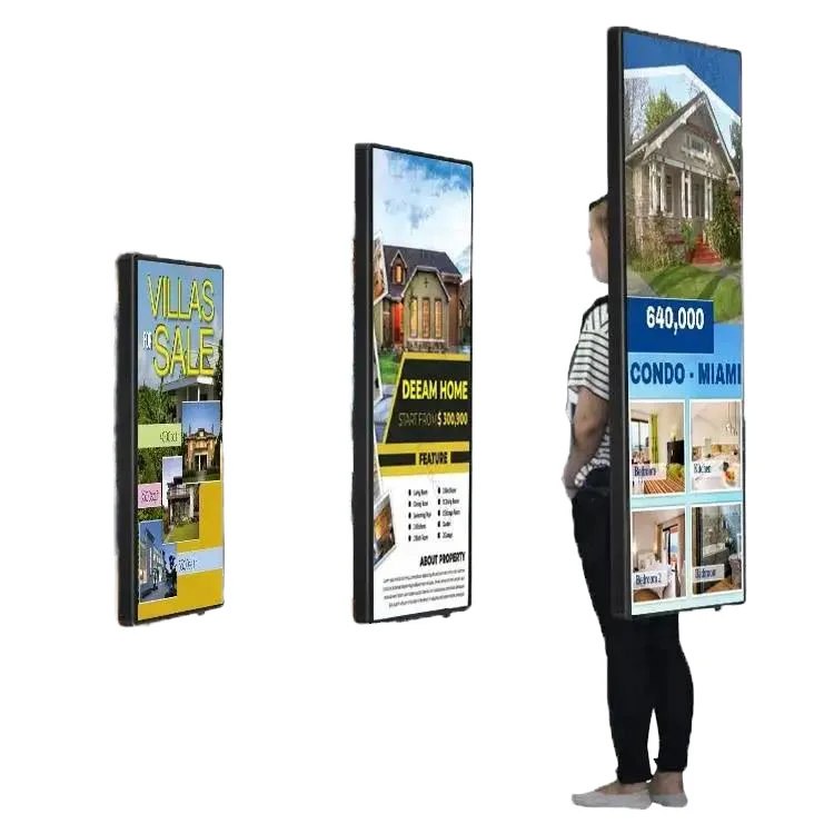 Portable Rectangle LED Backpack Billboard Advertising Equipment with Energy-saving LED Light Box for Mobile Use