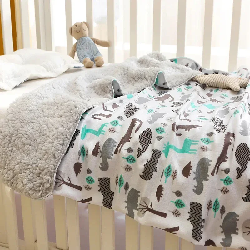 Coperte per bambini nuovo doppio strato Super soft Fleece Infant Bebe Swaddle busta Wrap per neonato ragazzi ragazze biancheria da letto coperta