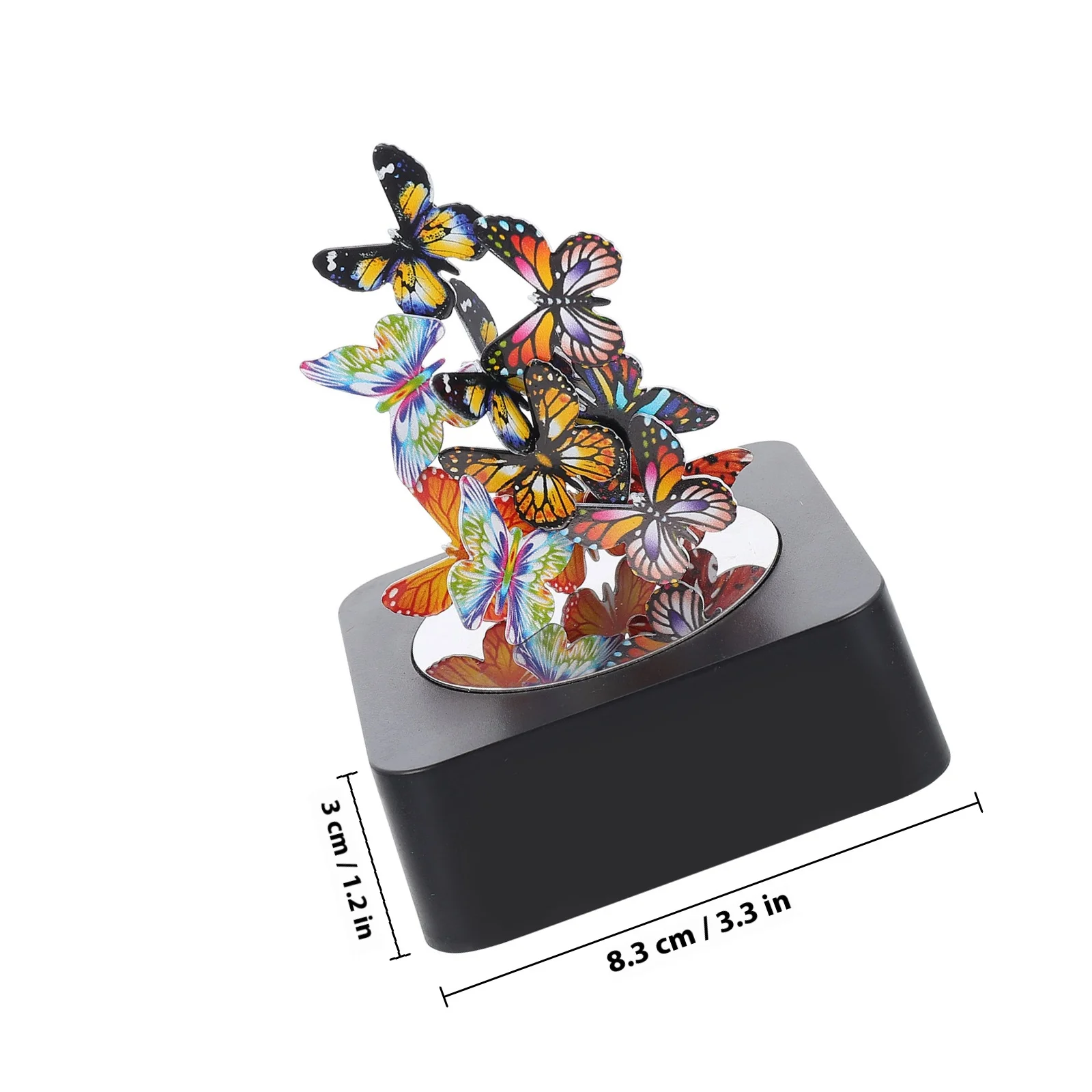 1 مجموعة 1 مجموعة المغناطيسي فراشة النحت Diy التعليمية اللعب سطح المكتب ديكور مكتب الديكور الإجهاد الإغاثة #5