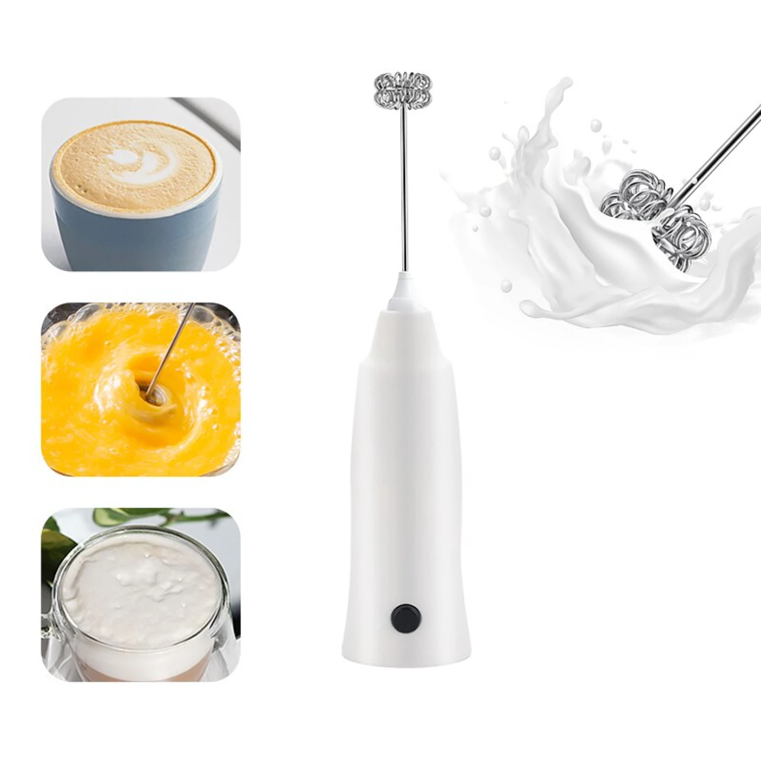 Efficient, Lightweight, Portable Electric Mini Milk Frother Mixer - Versatile, Convenient, Handy Foamer for Coffee, Cappuccino, 