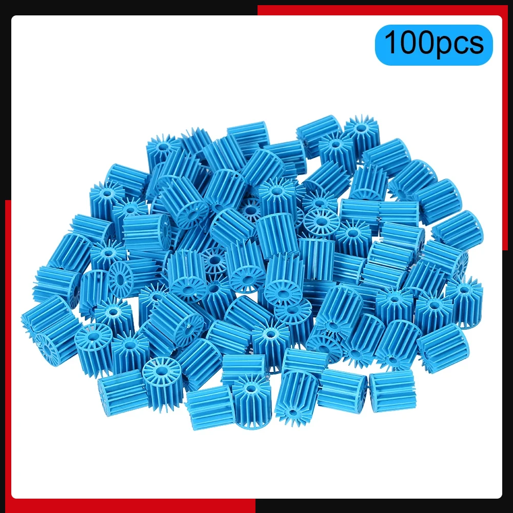 100 Pcs Bio-Ball Filter Media for Aquarium Fish Pond for Freshwater and Saltwater Wet/Dry Systems