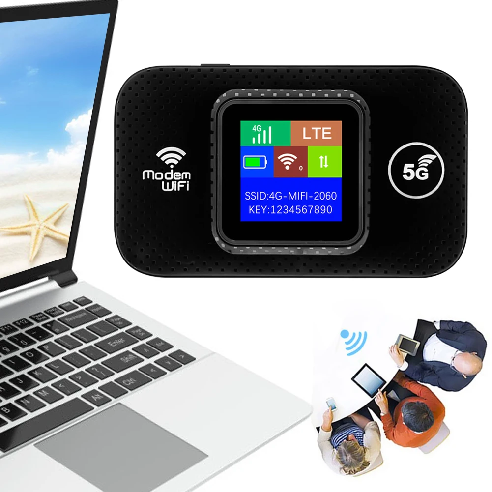 4G LTE Wireless WiFi Router Wireless Internet Router with SIM Card Slot Smart WiFi Router Plug Play Portable WiFi Mobile Hotspot