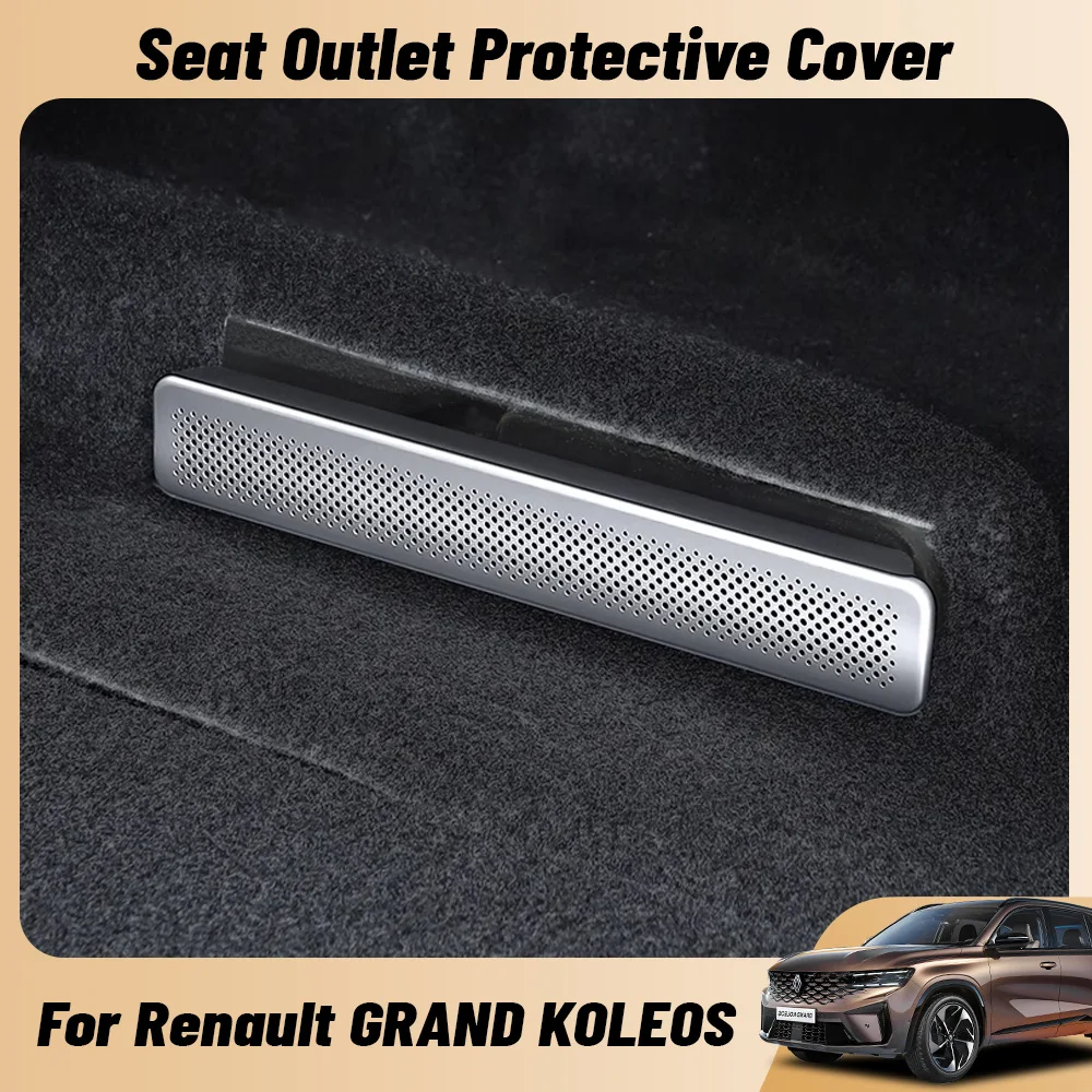 For RENAULT GRAND KOLEOS 2024 Car Seat Rear Air Vent Protect Cover Anti-blocking Backseat Outlet Grille Protector Decoration