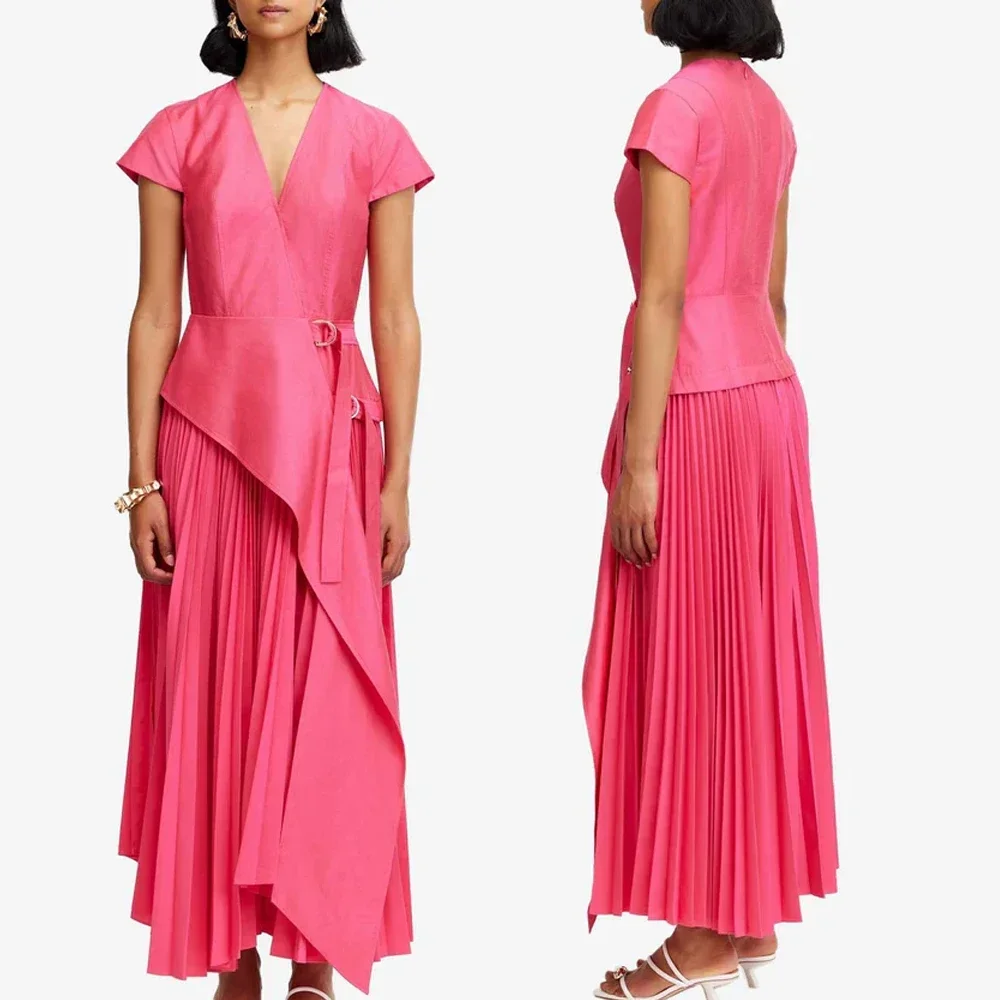 

Элегантное плиссированное атласное платье макси по индивидуальному заказу, вечерние платья трапециевидной формы, вечерние изысканные платья высокого качества для выпускного вечера для женщин